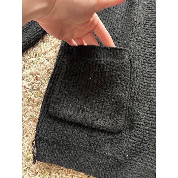 Maurices Black Open Front Cardigan Waist Length Size Small - Picture 4 of 4